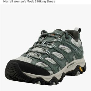 Merrell Moab 3 Trail Shoes in Green and Gray
